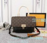 High Clone L---V  Marignan Brown&Black Monogram Empreinte Genuine Leather Handbag